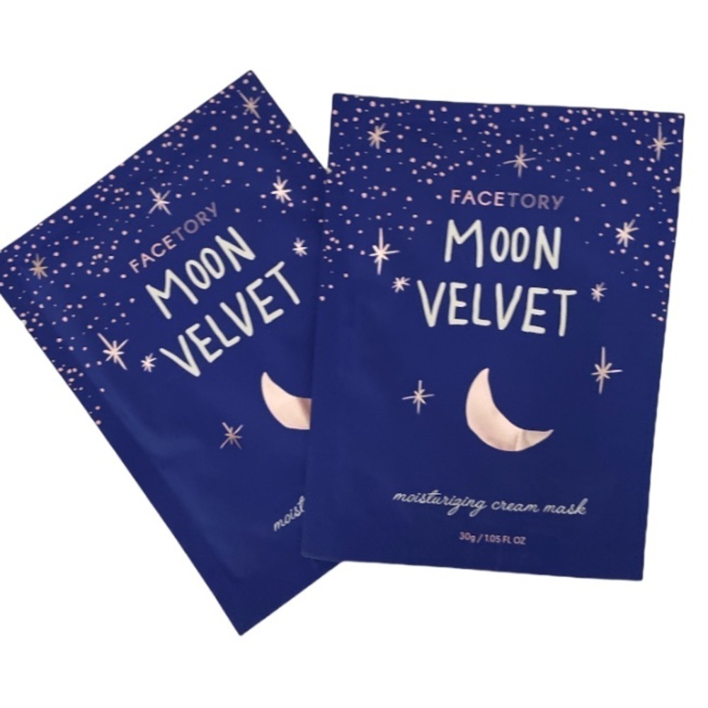 FACETORY Moon Velvet Moisturizing Cream Mask x2